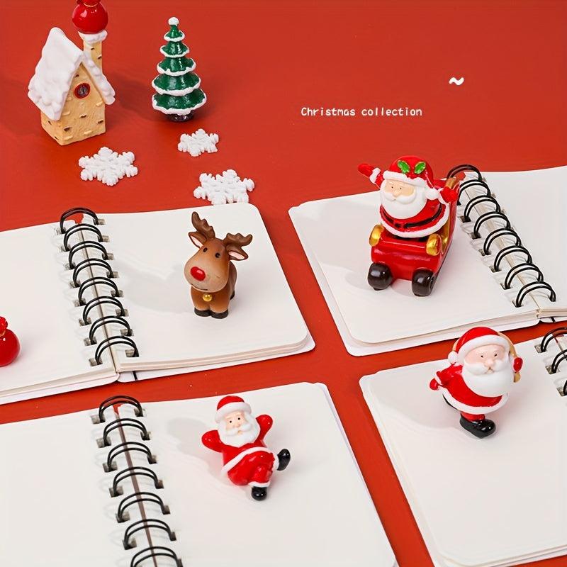 Christmas Coil Book Mini Portable Notepad Pocket Notebook School Supplies