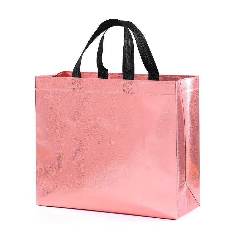 25pcs Rose Golden Gift Bags Birthday Party Shopping Bags