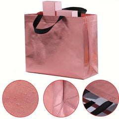 25pcs Rose Golden Gift Bags Birthday Party Shopping Bags