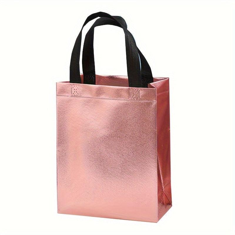25pcs Rose Golden Gift Bags Birthday Party Shopping Bags