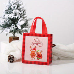 4pcs 23 22 Waterproof Christmas Non-woven Fabric Tote Bags
