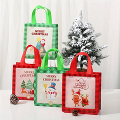 4pcs 23 22 Waterproof Christmas Non-woven Fabric Tote Bags