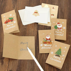 13pcs Christmas Greeting Cards Holiday Gift Cards Message Cards