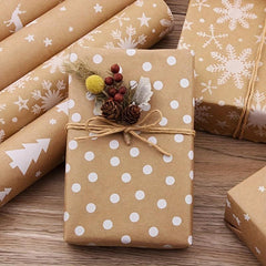 5pcs Christmas Wrapping Paper Sheet - 5 Different Designs 43x100 Cm