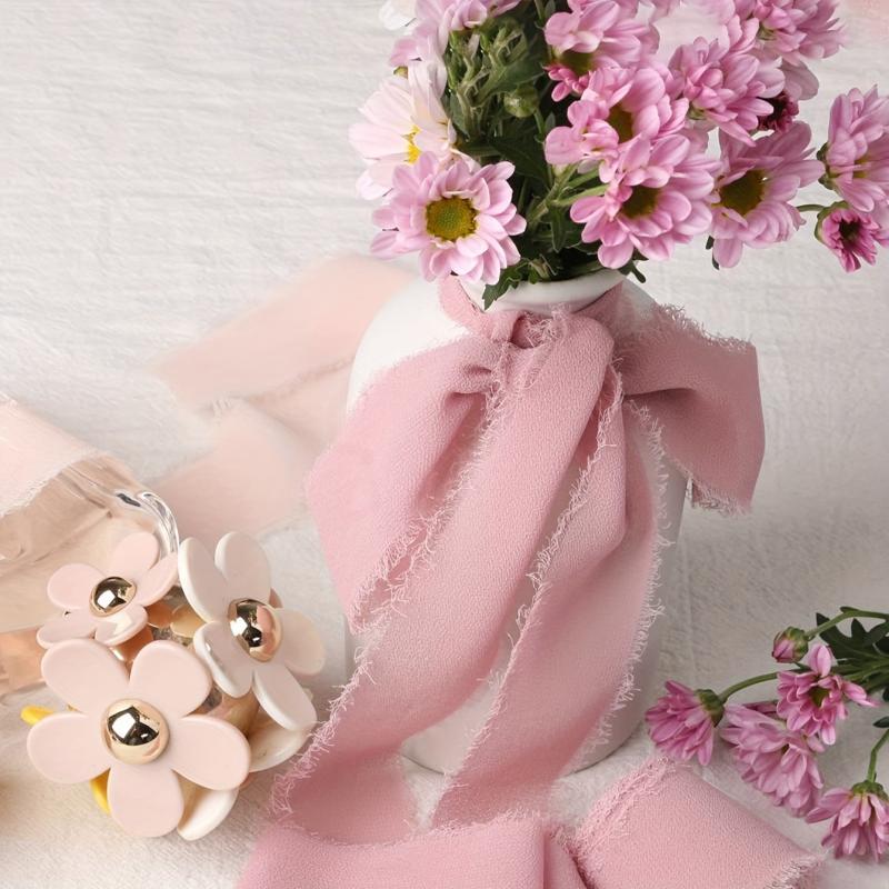 6.5m Ribbon Webbing Chiffon Ribbon Wedding Bouquet Strap