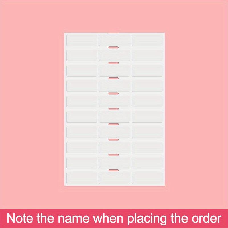 360pcs Transparent Waterproof Name Labels School Office Scrapbook Pro