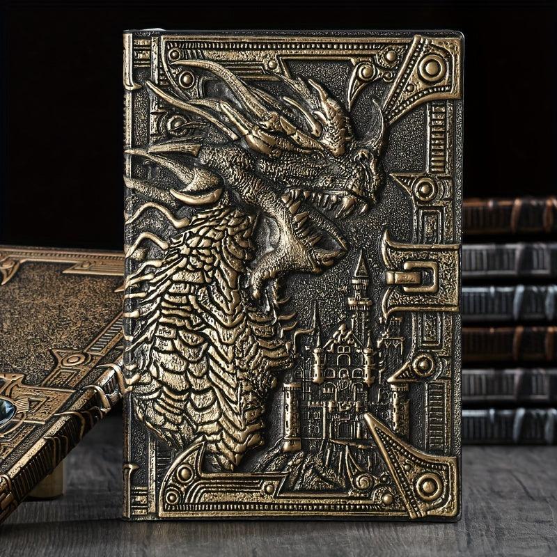 Evil Dragon Vintage Notebook School Supplies Embossed