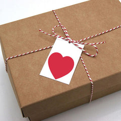 500 Heart Label Sticker, 8 Colors, Adhesive, Party Decoration