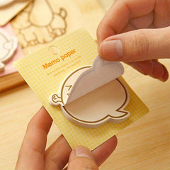 20pcs Cartoon Expression Sticky Note Pack, Back To School Supplies