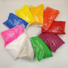 10g Polystyrene Filler Balls for DIY Snow Mud, Small Foam Beads Bottle