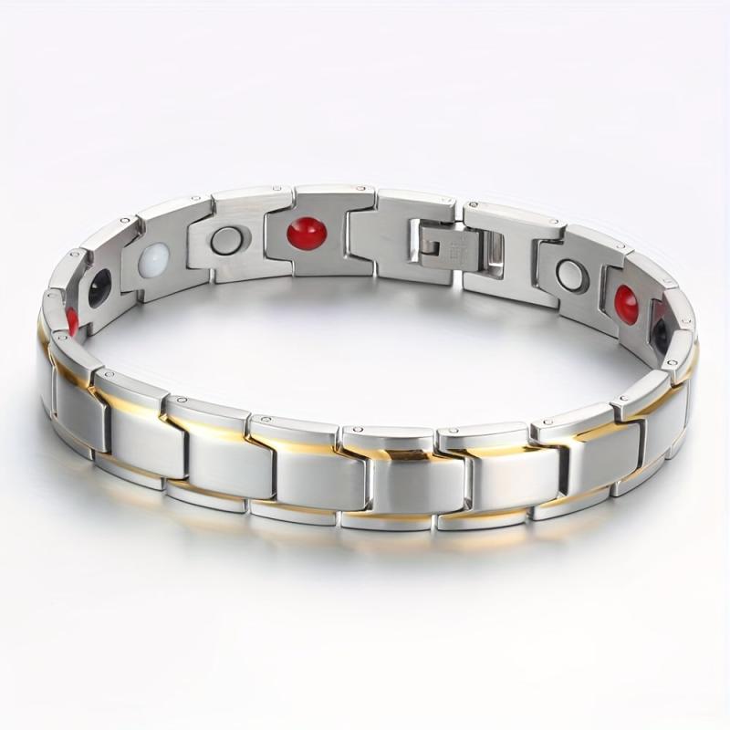 Ultra Strength Magnetic Bracelet for Men Adjustable Length with Sizing Tool