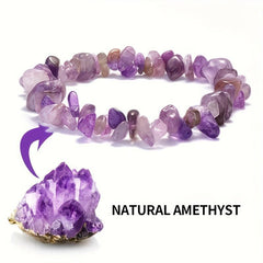 Natural Amethyst Bracelet DIY Kit Women's Crystal Gift Home Decor