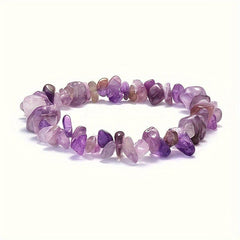 Natural Amethyst Bracelet DIY Kit Women's Crystal Gift Home Decor