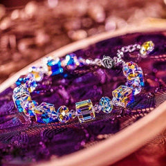 Glass Crystal Bracelet Yoga Sleep Bracelet For Women Christmas Gift