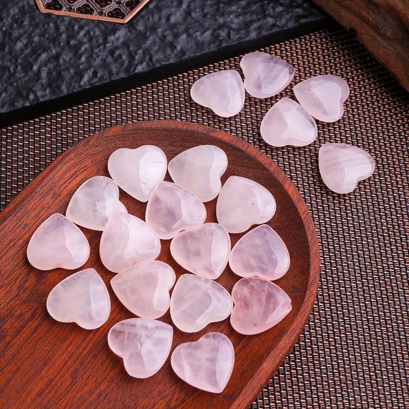 Rose Quartz Heart Healing Crystal Stones Love Natural Reiki Gemstones