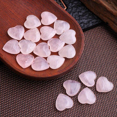 Rose Quartz Heart Healing Crystal Stones Love Natural Reiki Gemstones