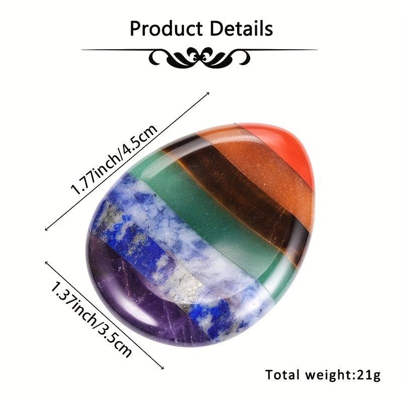 Crystal Tears Chakra Worry Stone for Anxiety Relief