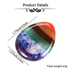 Crystal Tears Chakra Worry Stone for Anxiety Relief