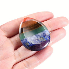 Crystal Tears Chakra Worry Stone for Anxiety Relief