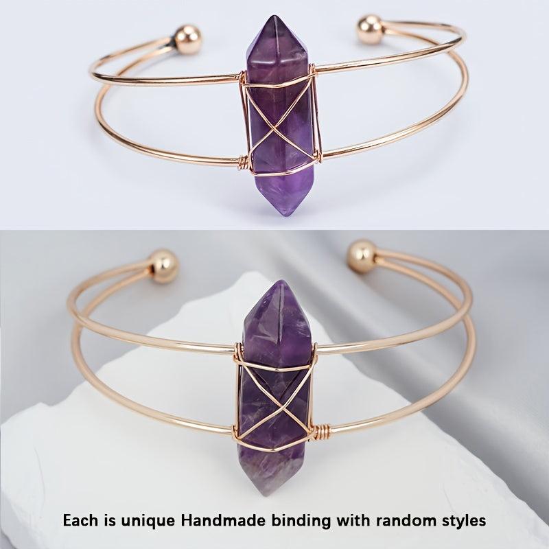 Natural Gemstone Bracelet Chakra Gems Stones Beads Healing Crystal Quartz Women