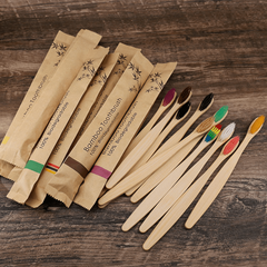 20PCS Bamboo Toothbrushes for Sensitive Teeth, Biodegradable