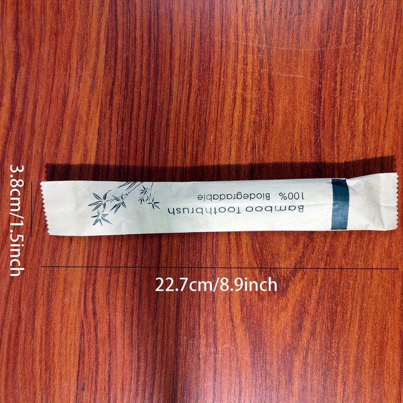 20pcs Bamboo Biodegradable Toothbrush Soft Bristles Deep Cleaning Oral Care