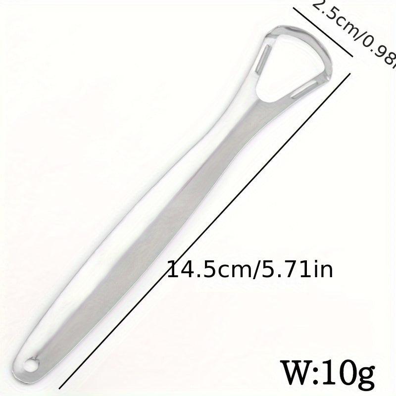 1Pcs Tongue Scraper Reduce Bad Breath Stainless Steel Tongue Cleaners