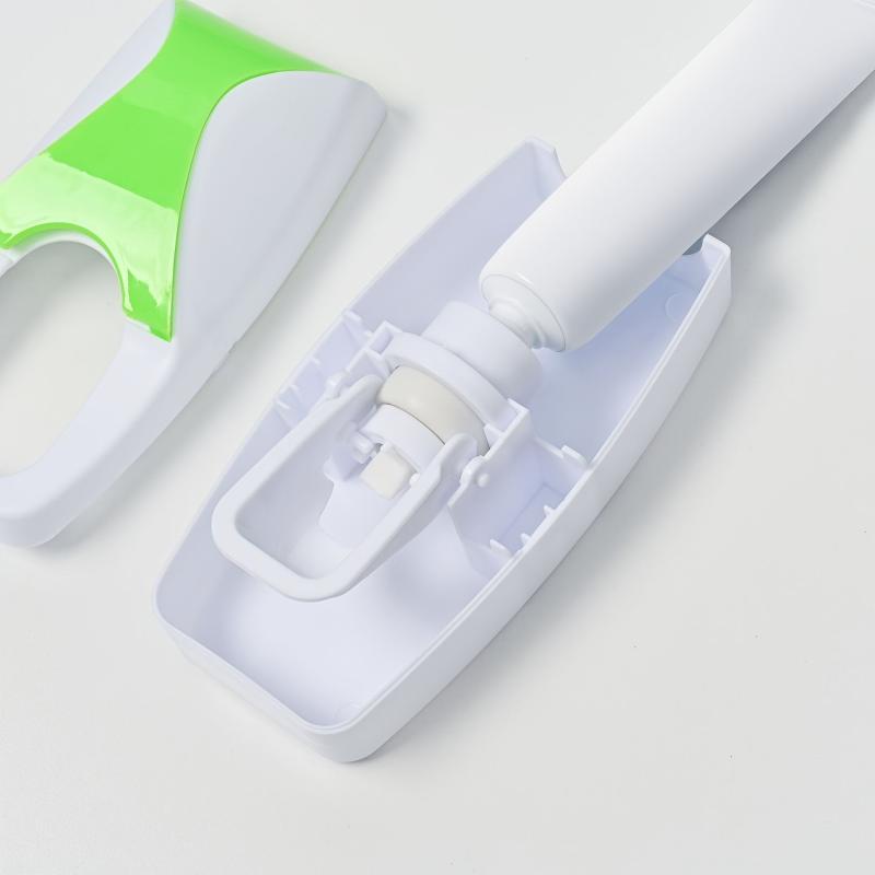 Automatic Toothpaste Dispenser & Brush Holder with Squeezer