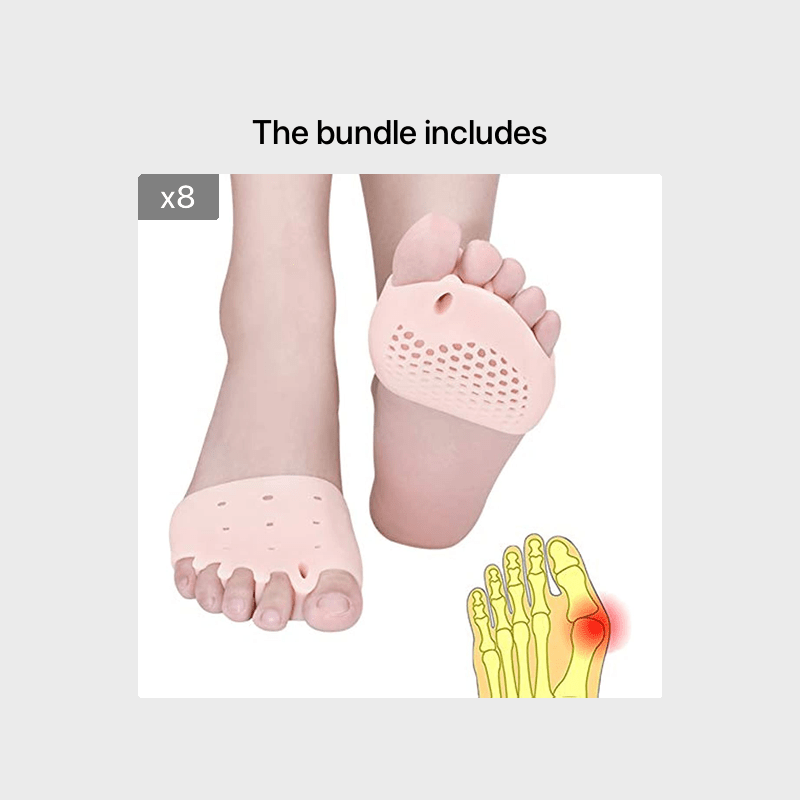 Gel Metatarsal Toe Separator Soft Forefoot Pads