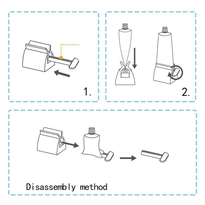 Metal Toothpaste Tube Squeezer Stainless Steel