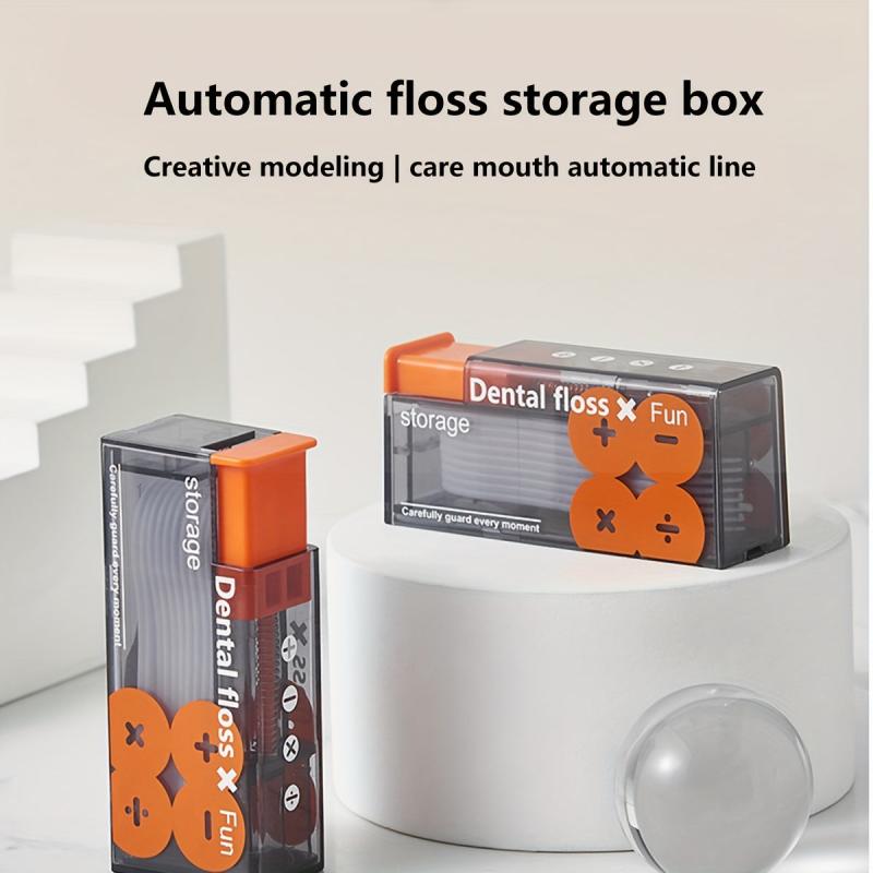 Automatic Floss Picks Dispenser Box with Dental Floss, Hygienic Tool