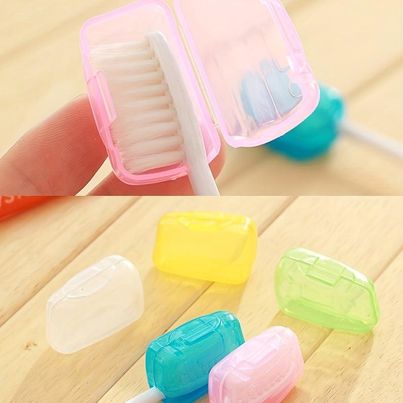 5pcs Colorful Toothbrush Head Cover Case Storage Box for Travel
