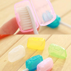5pcs Colorful Toothbrush Head Cover Case Storage Box for Travel