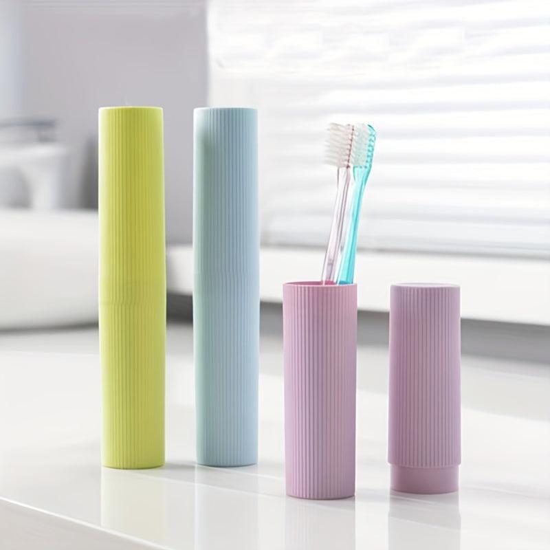 3pcs Travel Toothbrush Storage Case Portable Holder Cup