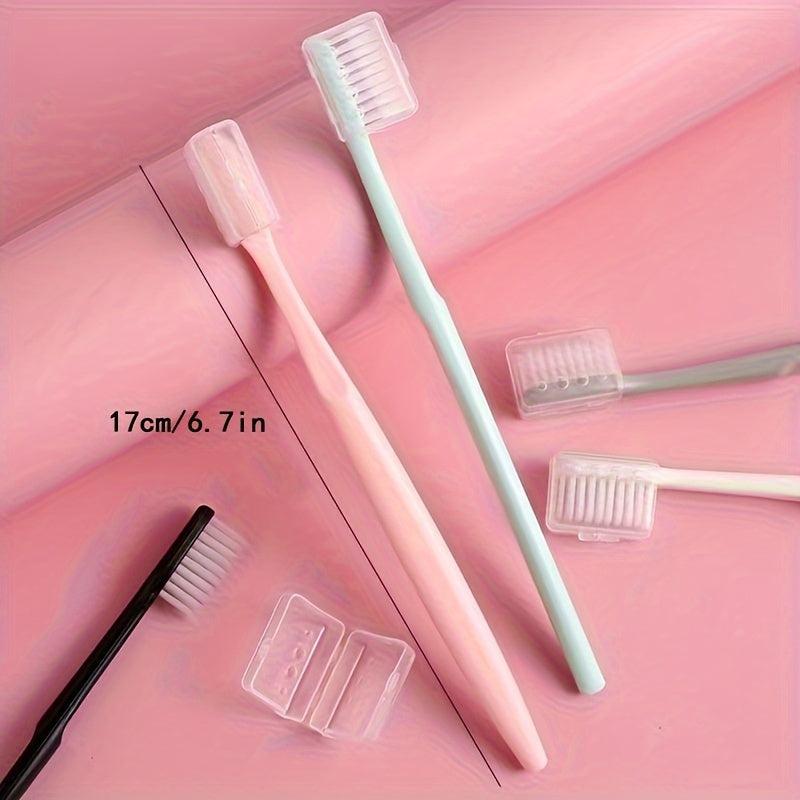 10pcs Travel Soft Manual Toothbrushes - Soft Bristles For Sensitive Teeth Gums