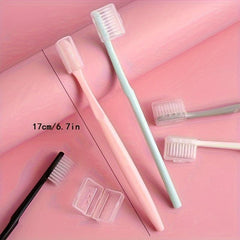 10pcs Travel Soft Manual Toothbrushes - Soft Bristles For Sensitive Teeth Gums