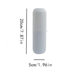 Portable Couple Toothbrush Box & Mouthwash Cup for Travel