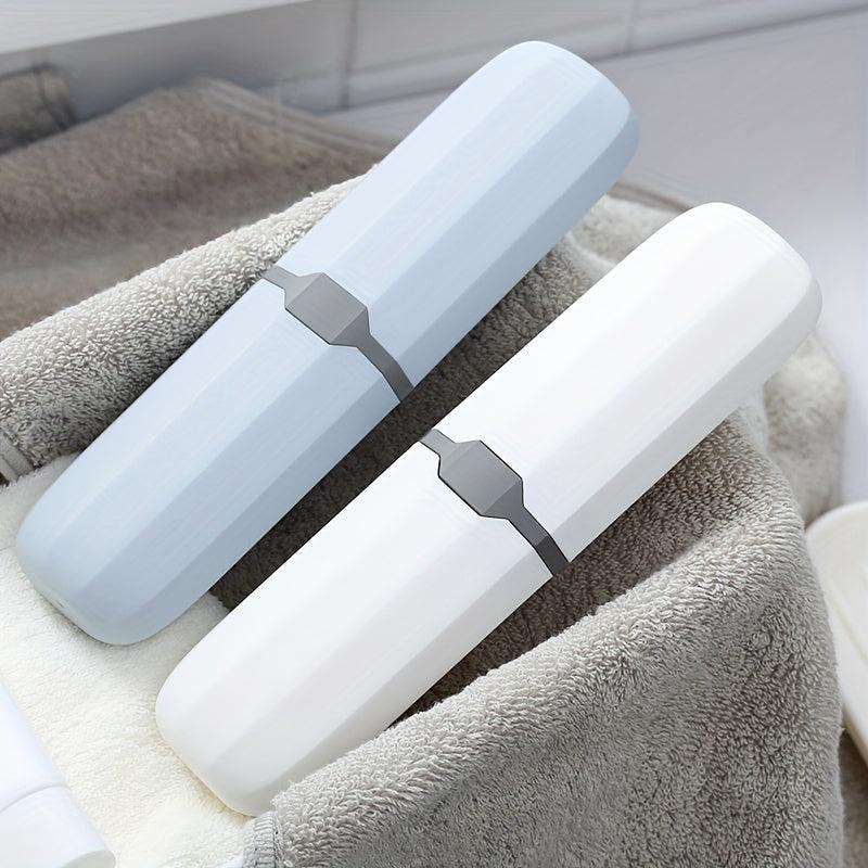 Portable Plastic Toothbrush Holder and Denture Brush Case