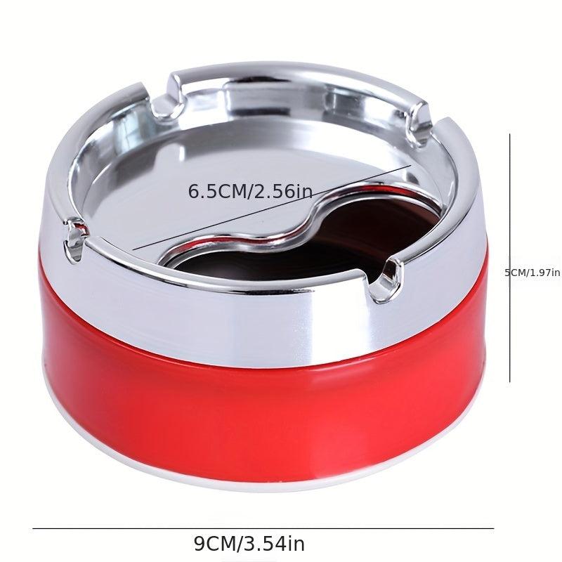 Stainless Steel Sealed Windproof Ashtray Rotary Thickening Ashtray
