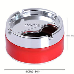 Stainless Steel Sealed Windproof Ashtray Rotary Thickening Ashtray