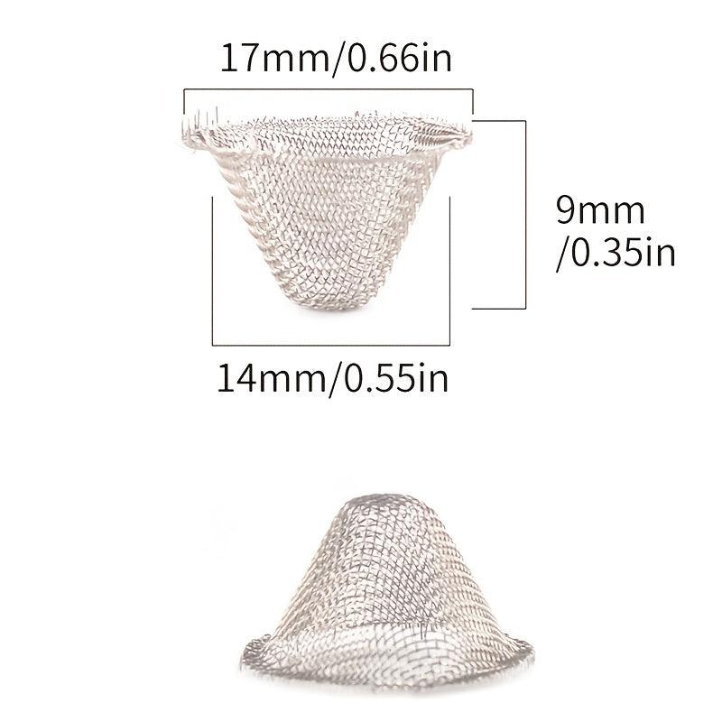 20pcs Metal Filter Ball Stainless Steel Screen Pipes Tube Cap Filter Mesh
