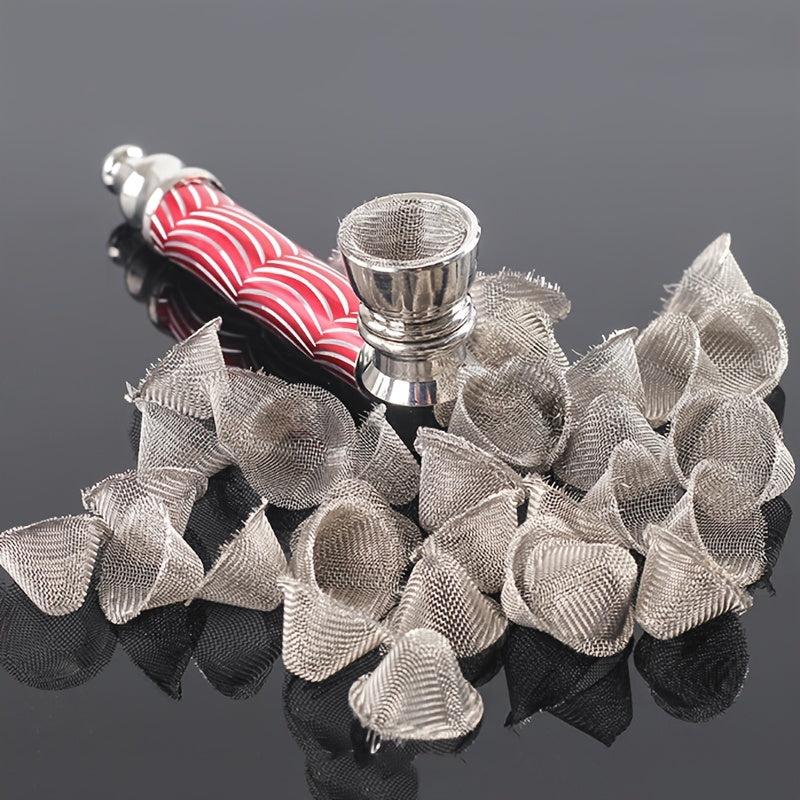 20pcs Metal Filter Ball Stainless Steel Screen Pipes Tube Cap Filter Mesh