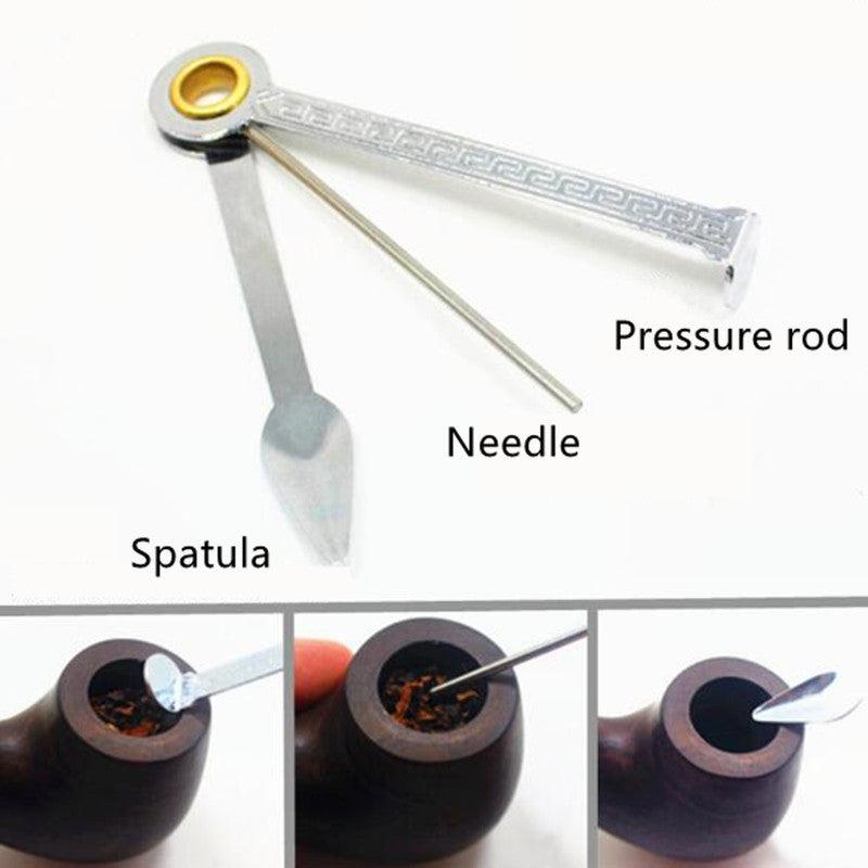 3-in-1 Metal Tobacco Pipe Cleaning Tool