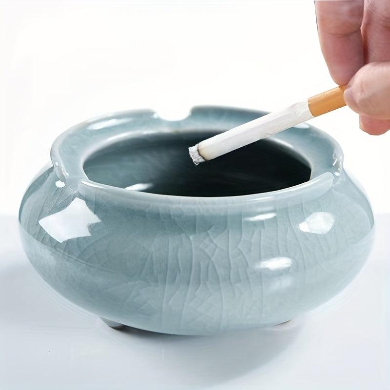 Ceramic Ashtray With Cover Decorative Ashtray For Home Indoor And Outdoor