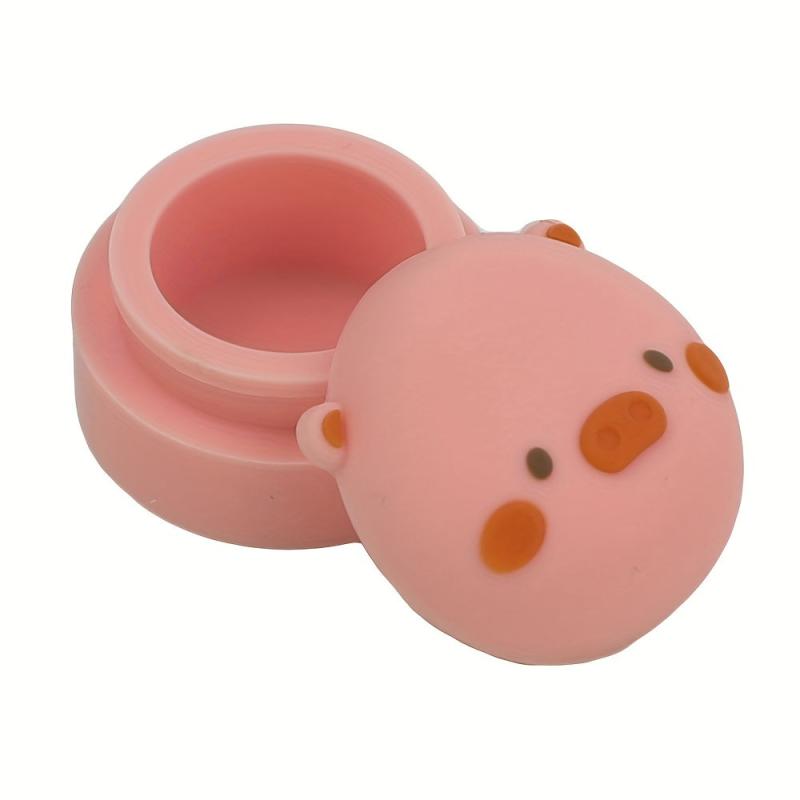 3pcs Pig Silicone Mini Storage Box Cream Spice Container