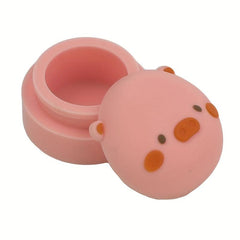 3pcs Pig Silicone Mini Storage Box Cream Spice Container