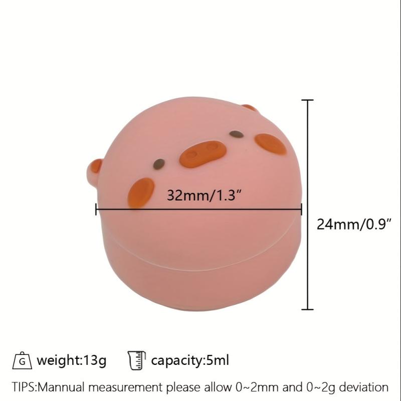 3pcs Pig Silicone Mini Storage Box Cream Spice Container