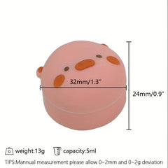 3pcs Pig Silicone Mini Storage Box Cream Spice Container