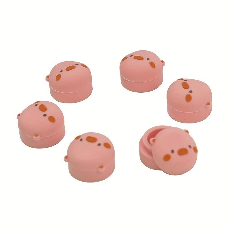 3pcs Pig Silicone Mini Storage Box Cream Spice Container