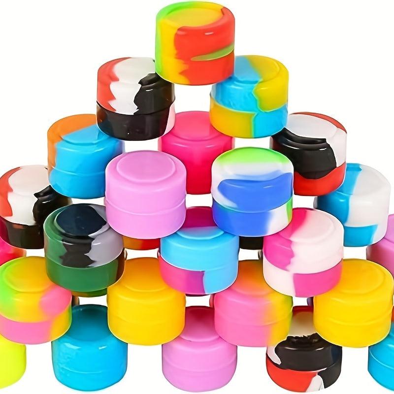 10pc Silicone Wax Containers 3ml Non Stick Storage Tank Bottle Smoking Accessori